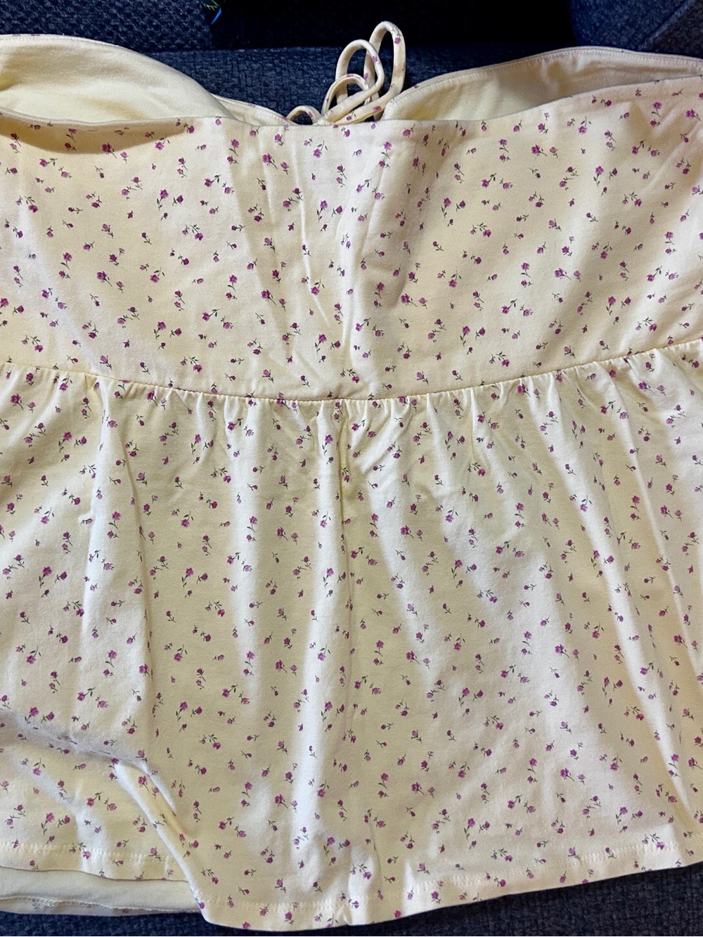 Hollister Strapless Cinched Babydoll Top - Picture 5 of 6